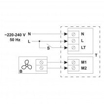 senzor vlhkosti-hydrostat TH-1,5 N  230V IP30